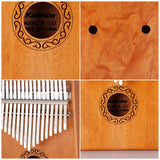 17 Tone Wooden Kalimba Thumb Piano Portable Finger Musical instrument