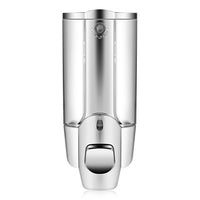 350ml Kitchen Bathroom Single Head Soap Dispenser with a Lock ABS Plastic Liquid Shampoo Vessel