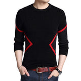 2019 New Autumn Winter Brand Clothing Sweater Men Fashion Geometric Slim Fit Winter Pullover Men O Neck Knitted Sweater Men