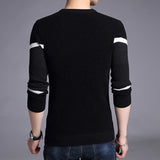 2019 New Autumn Winter Brand Clothing Sweater Men Fashion Geometric Slim Fit Winter Pullover Men O Neck Knitted Sweater Men