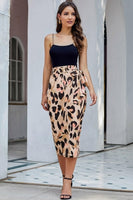 Leopard Print Wrap Skirt