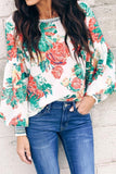 Black Floral Printed Blouse