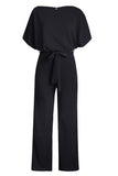 Blue Oh So Glam Belted Wide Leg Jumpsuit