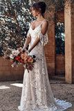 White Secret Garden Embroidery Lace Wedding Party Dress