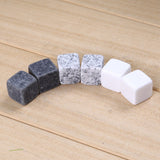 6pcs/set Natural Whiskey Stones Sipping Ice Mold Whisky Stones Whisky Rocks Cooler Party Wedding Gift Christmas Bar Accessories