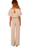 Blue Oh So Glam Belted Wide Leg Jumpsuit