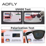 AOFLY NEW DESIGN Ultralight TR90 Polarized Sunglasses Men Women Driving Square Style Sun Glasses Male Goggle UV400 Gafas De Sol