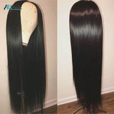 Allove Straight Lace Front Human Hair Wigs For Black Women Straight Lace Front Wig 8-24 Remy Brazilian Wig 250 Density Lace Wig
