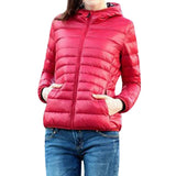 CALOFE Autumn Winter Women Jacket Casual Long Sleeve Outwear Female Slim Hooded Short Cotton Coats Hoodie Cardigan Jackets 2019