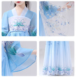 Chinese kids clothing hanfu Costumes Child Traditional Hanfu Ancient Fairy Han Tang Dynasty Girls Dresses Set Kids party cosplay