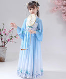 Chinese kids clothing hanfu Costumes Child Traditional Hanfu Ancient Fairy Han Tang Dynasty Girls Dresses Set Kids party cosplay