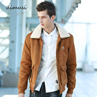 DIMUSI Winter Bomber Jacket Mens Fleece Thick Warm Coats Male Stand Fur Collar Army Jacket Tactical Mens Parkas 3XL,TA114