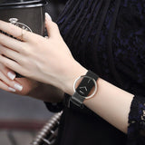 DOM Watches women top brand luxury Casual Leather Quartz watch female Clock girl dress wrist relogio montre femme saati LP-205