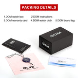 DOM Watches women top brand luxury Casual Leather Quartz watch female Clock girl dress wrist relogio montre femme saati LP-205