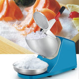 ElectricCommercial stainless steel Ice Crusher Ice Smoothie Shaver Commercial DIY Ice Cream Maker for Coffee Shop Hotel