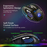 Ergonomic Wired Gaming Mouse 7 Button LED 5500 DPI USB Computer Mouse Gamer Mice X7 Silent Mause With Backlight For PC Laptop