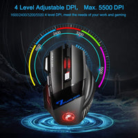 Ergonomic Wired Gaming Mouse 7 Button LED 5500 DPI USB Computer Mouse Gamer Mice X7 Silent Mause With Backlight For PC Laptop