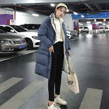 Hooded Ladies Coat Long Coats Parka oversize Colour jacket mid-long women winter thick jacket down jacket women winter 813