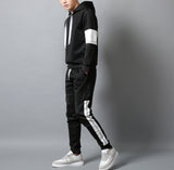 Men Sets Hooded Sport Suit Tracksuit Outfit Suit 2 Piece Set Suits Hoodies & Long Pants Autumn Warm Mens Clothing Drop Shipping