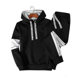 Men Sets Hooded Sport Suit Tracksuit Outfit Suit 2 Piece Set Suits Hoodies & Long Pants Autumn Warm Mens Clothing Drop Shipping