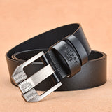 NO.ONEPAUL Genuine Leather For Men High Quality Black Buckle Jeans Belt Cowskin Casual Belts Business Belt Cowboy waistband