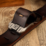 NO.ONEPAUL Genuine Leather For Men High Quality Black Buckle Jeans Belt Cowskin Casual Belts Business Belt Cowboy waistband