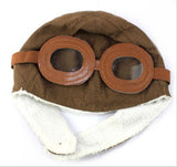 New Fashion Hats Child Pilot Aviator Hat Earmuffs Beanies Kids Autumn Winter Warm Earflap Ear Protection Cap Child Accessories