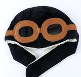 New Fashion Hats Child Pilot Aviator Hat Earmuffs Beanies Kids Autumn Winter Warm Earflap Ear Protection Cap Child Accessories