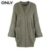 ONLY womens' autumn new cardigan long sweater sweater women Cuff design Cardigan design|11833B504