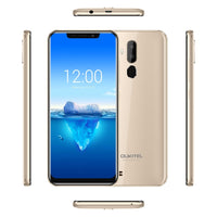 Oukitel C12 Pro Face ID 6.18Inch 19:9 U-notch Display Android 8.1 2GB RAM 16GB ROM MT6739 3300mAh Battery 8MP+5MP 4G Smartphone