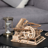 Robotime 4 Kinds Marble Run Game DIY Waterwheel Wooden Model Building Kits Assembly Toy Gift for Children Adult dropshipping