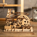 Robotime 4 Kinds Marble Run Game DIY Waterwheel Wooden Model Building Kits Assembly Toy Gift for Children Adult dropshipping