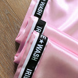 SFIT Big Pocket Satin Highlight Harem Pants Women Glossy Sport Ribbon Trousers BF Harajuku Joggers Women's Sports Pants