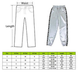 SFIT Big Pocket Satin Highlight Harem Pants Women Glossy Sport Ribbon Trousers BF Harajuku Joggers Women's Sports Pants