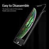 USAMS Smart Battery Case Charger For iPhone XR XS Max,Battery Case External Power Bank Backup Powerbank for iPhone X XS