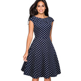Women Elegant Summer Solid Color Ruched Cap Sleeve Casual Wear To Work Office Party Fitted Skater A-Line Swing Dress EA067