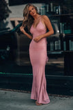 Pink This Is Love Glitter Gown