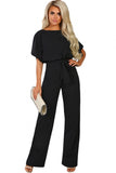 Blue Oh So Glam Belted Wide Leg Jumpsuit