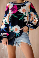 Black Floral Printed Blouse