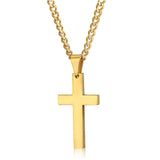 New Hot Sale Necklace for Men Jesus Crystal Cross Pendant Necklace Gold Silver and Black Cross Necklace Fashion Jewelry Xmas Ms