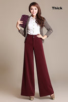 Hot Sale Brand Women High Waist Plus Size Wide Leg Pants For Fat Leg Big Hip Harem Straight Polyester Autumn Winter Pants 6XL