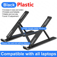 2020 New Portable Laptop Stand Support Base Notebook Stand For Macbook Pro Lapdesk Computer Laptop Holder Cooling Bracket Riser